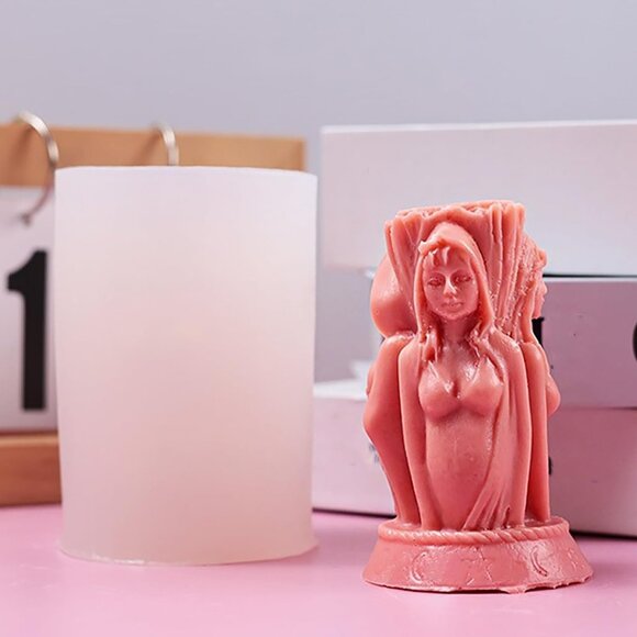Other - Triple Face Witch Molds Witch Candle Resin Mold - Resin Casting Silicone Molds f